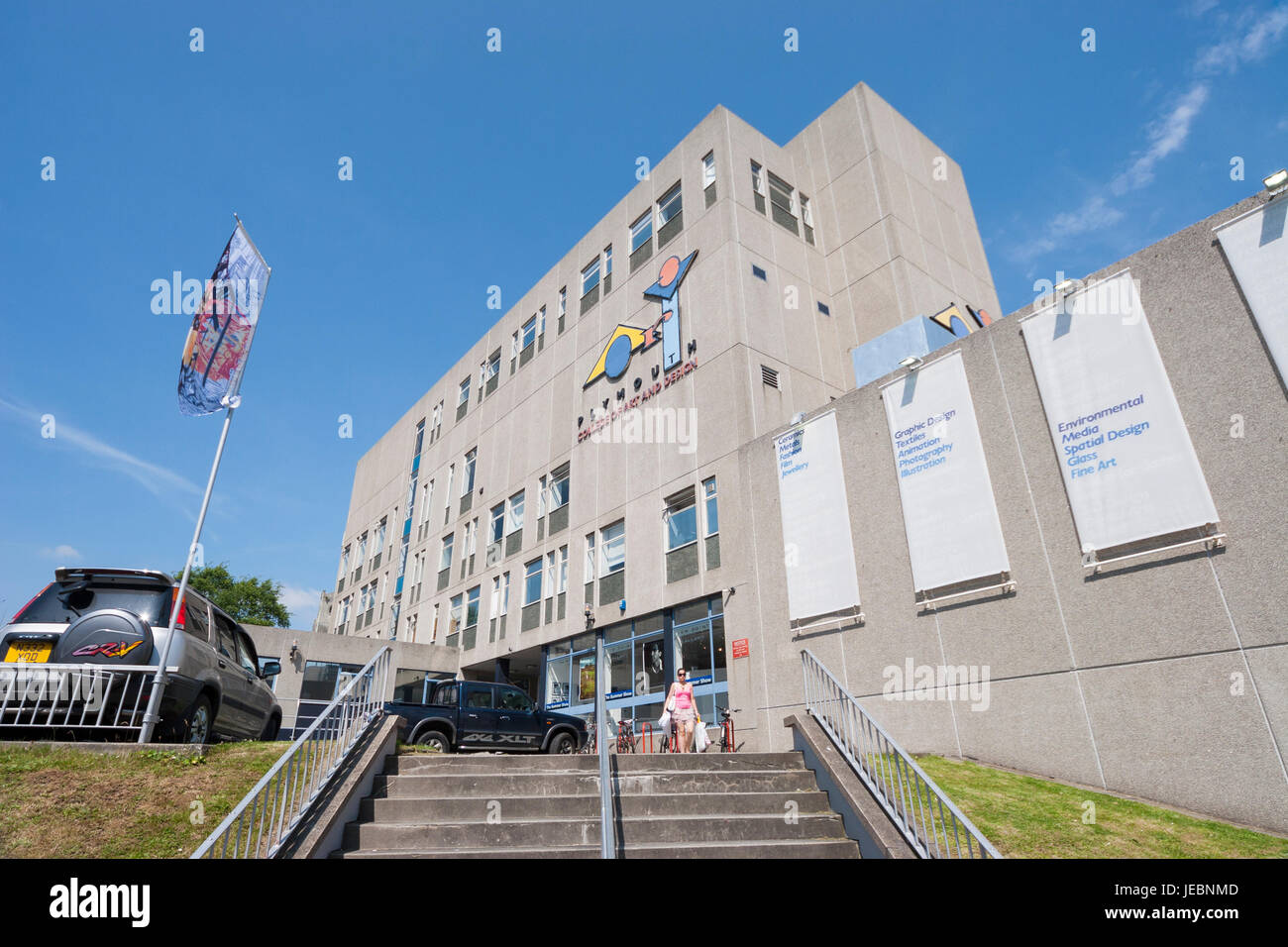 Exterior of the Original Plymouth College of Art and design building