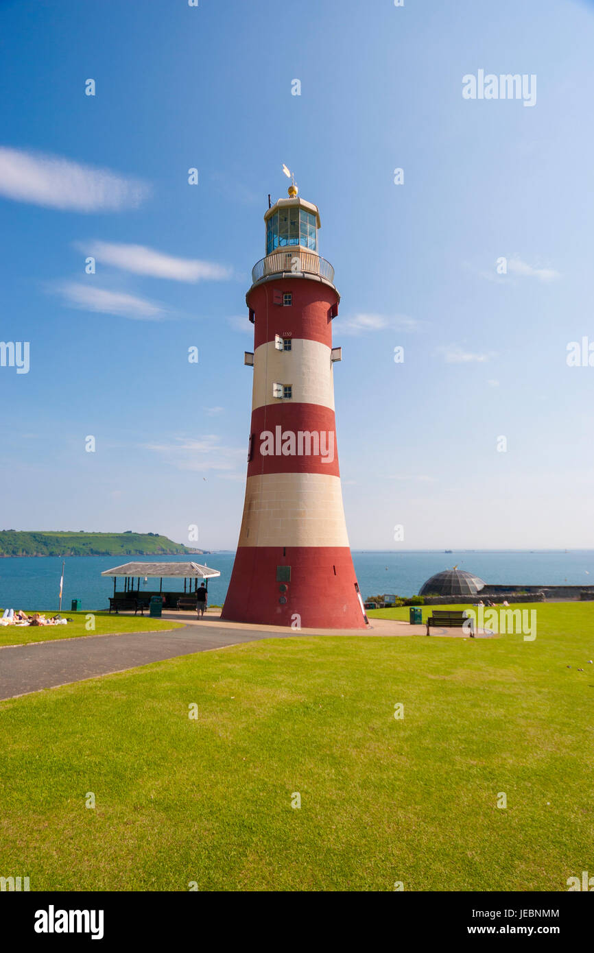 The former Eddystone Lighthouse, Smeaton's Tower lighthouse and