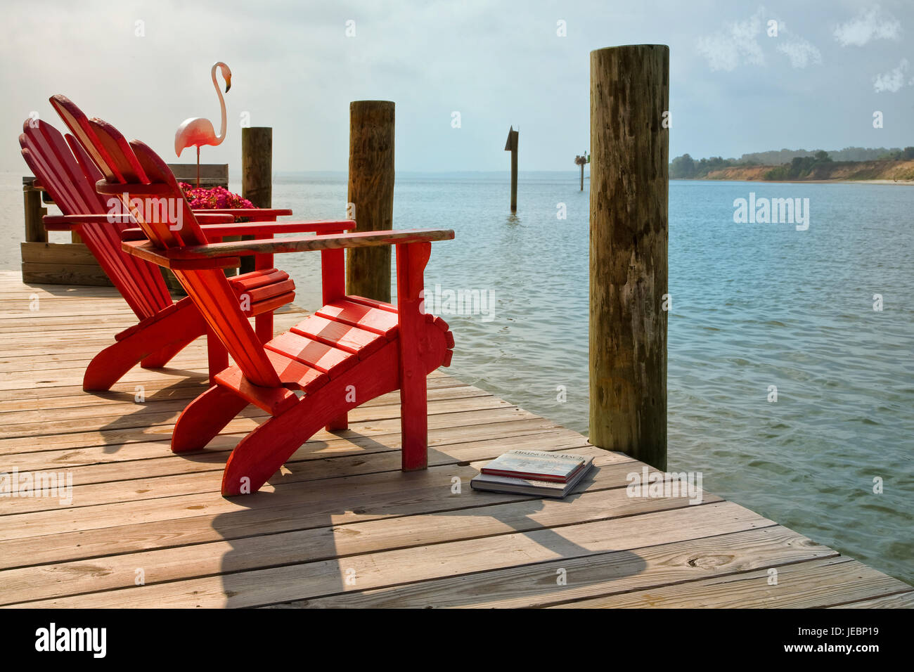 Adirondack chairs dock hires stock photography and images Alamy