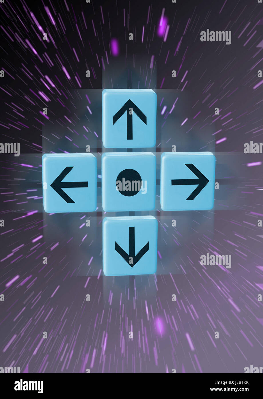 Arrows in four directions Stock Photo Alamy