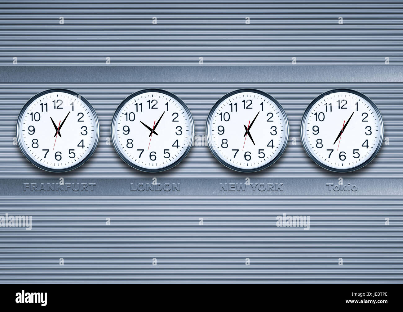 Different time clocks hires stock photography and images Alamy