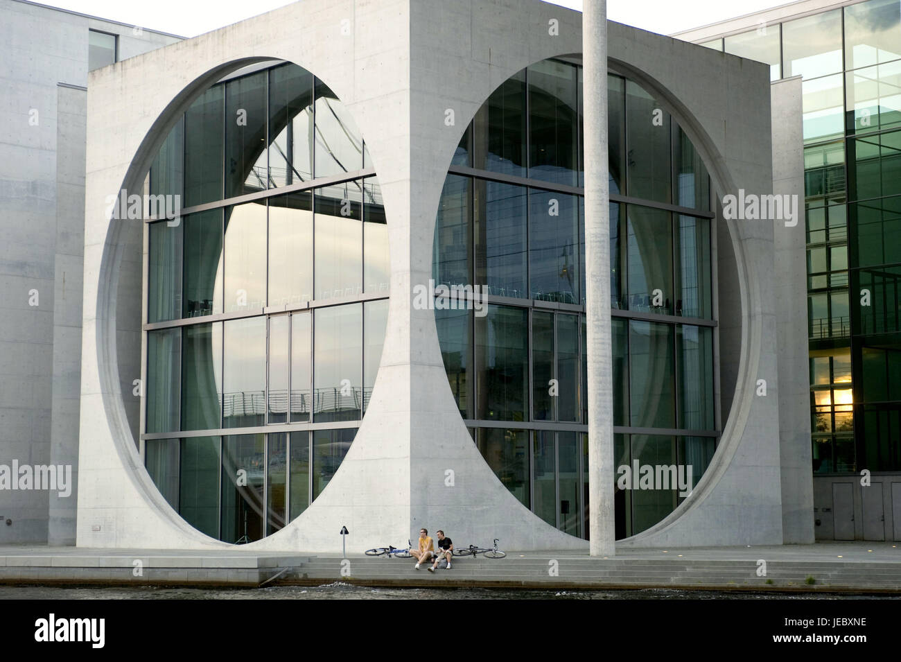 Germany, Berlin, library of the Bundestag, Marie-Elisabeth-Lüders-Haus, Stock Photo