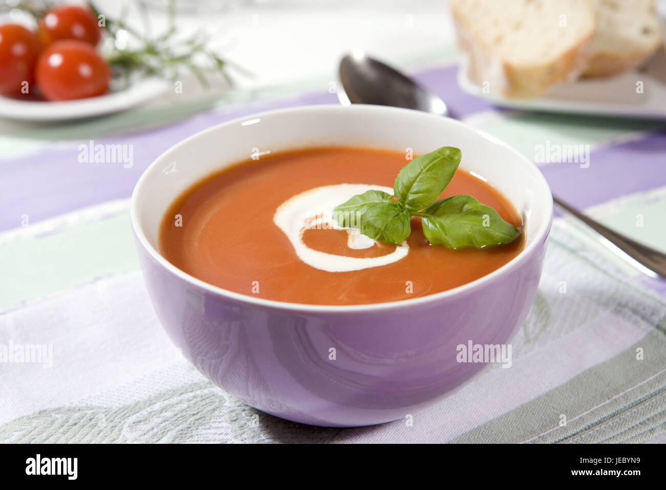 Tomato carrot soup, tomato soup, soup, freshly, carrots, cream, Deko, food, hotly, carrot soup, carrot soup, vegetable soup, Food, Stock Photo