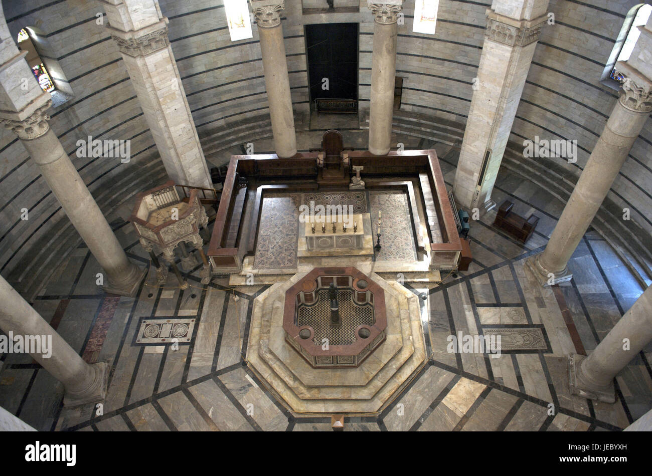 Italy, Tuscany, Pisa, cathedral to Pisa, baptistry, Stock Photo