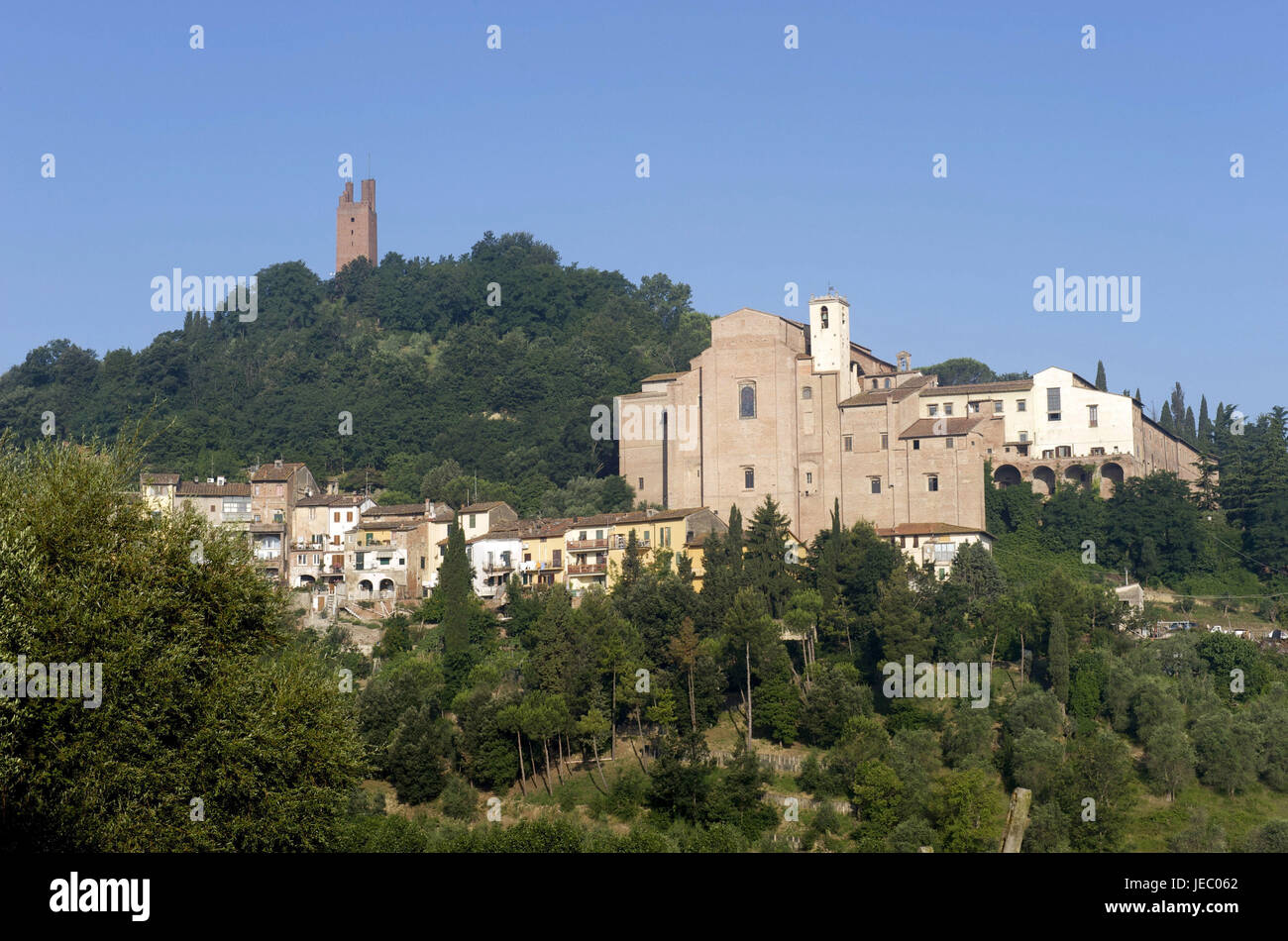 Italy, Tuscany, Arno Tal, view at San Miniato, Stock Photo