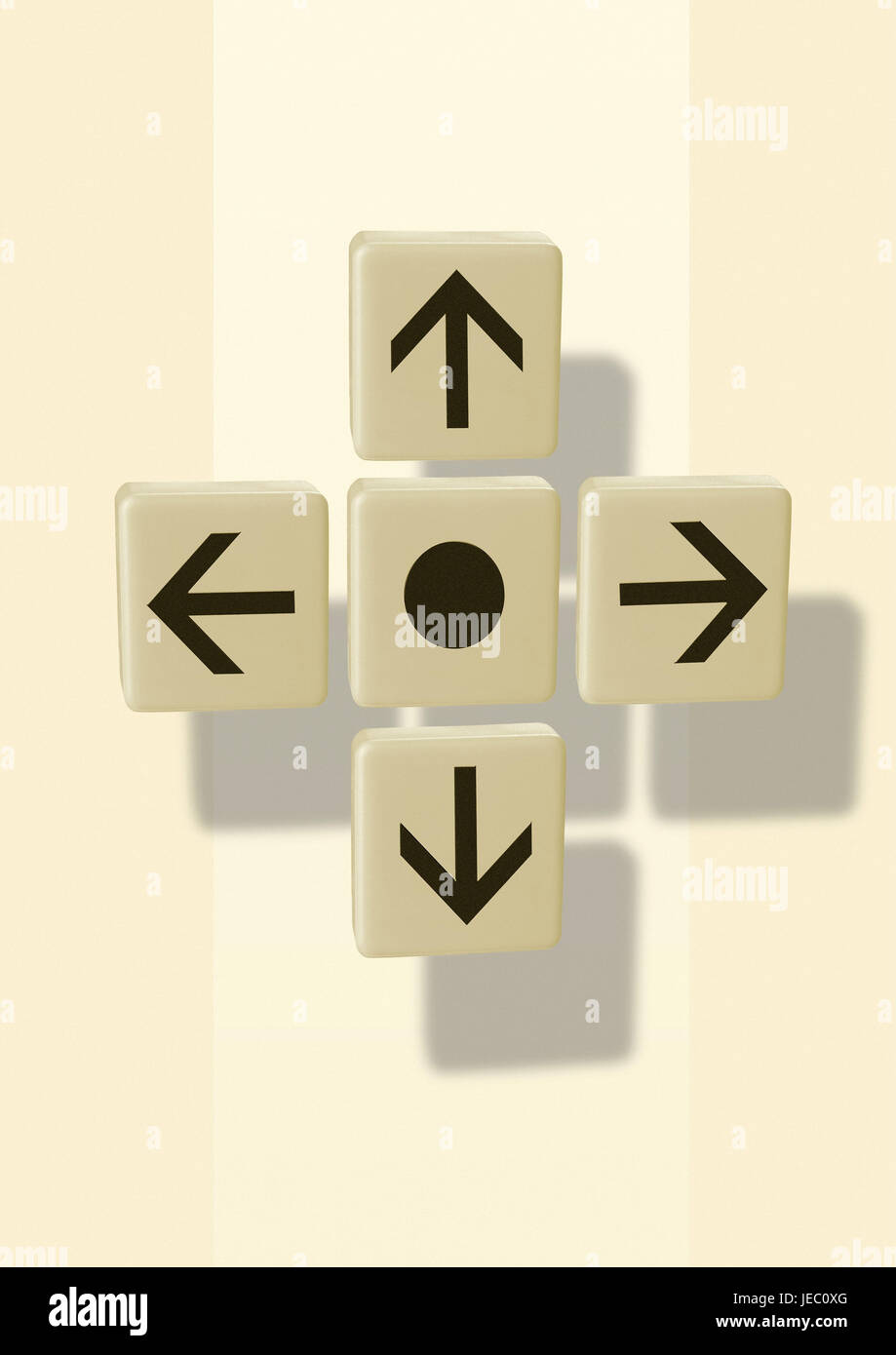 Arrows in four directions Stock Photo Alamy