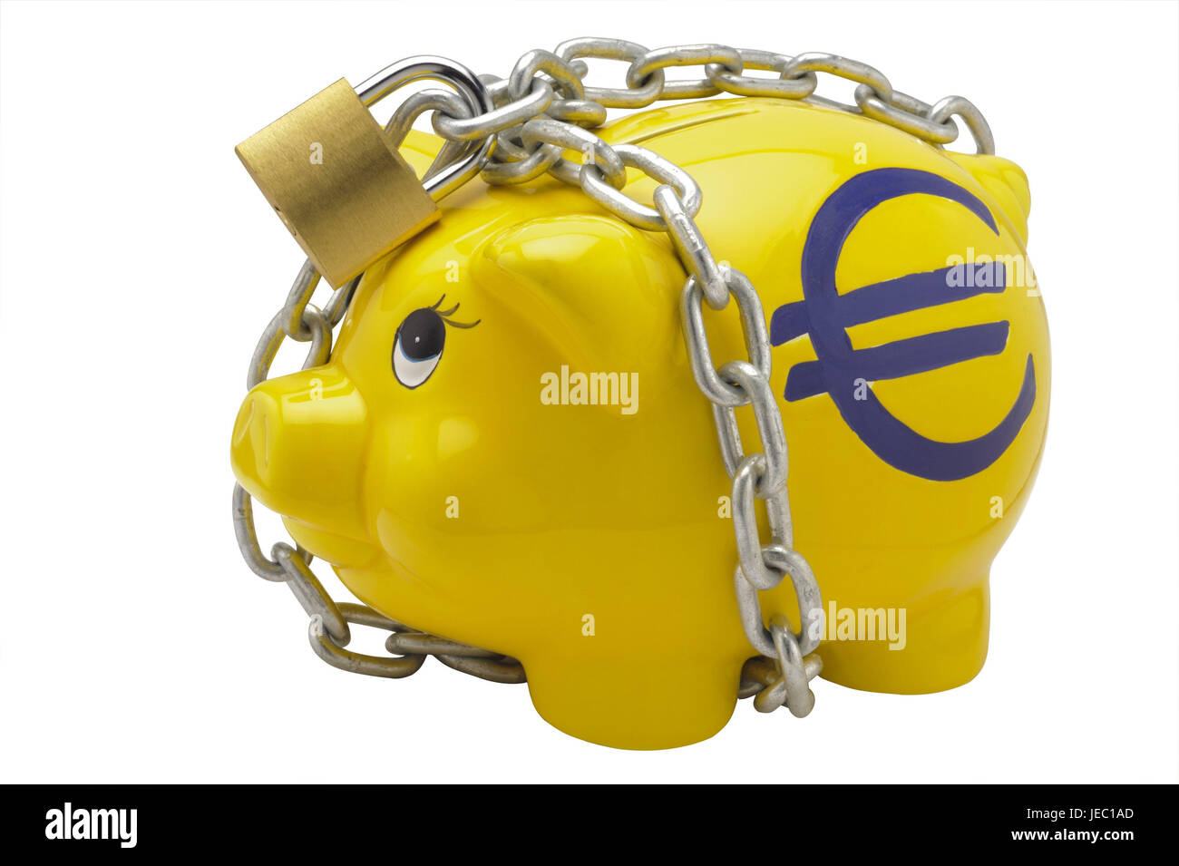 Piggy bank, euro, catena, icon, savings bank, economy tin, save, pig, eurocrisis, financial crisis, ceramics, monetary pig, money, porcelain, economic crisis, iron chain, lock, closely, padlock, ban, Frei's plate, released, isolates, white, economy credit, credit, deposit, legal estate, backup, bank, finances, financially, thrift, saver, stores, lock, finished, close, crisis, luck bringer, luck icon, Stock Photo