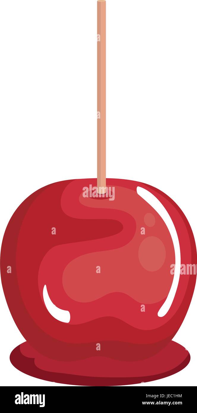 candy apple isolated icon vector illustration design Stock Vector Image ...