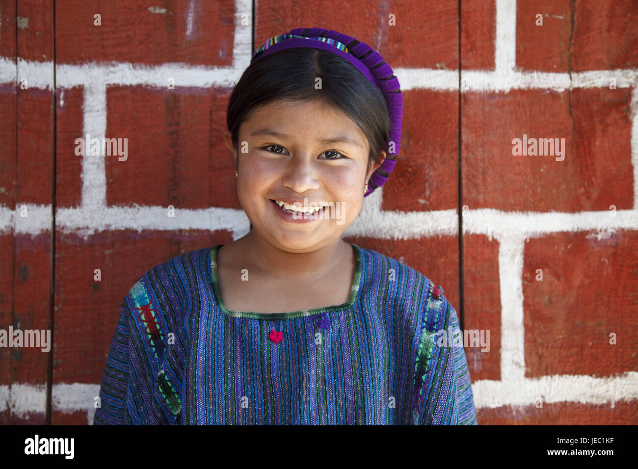 Guatemala, Atitlan lake, girl, Maya, no model release, Stock Photo