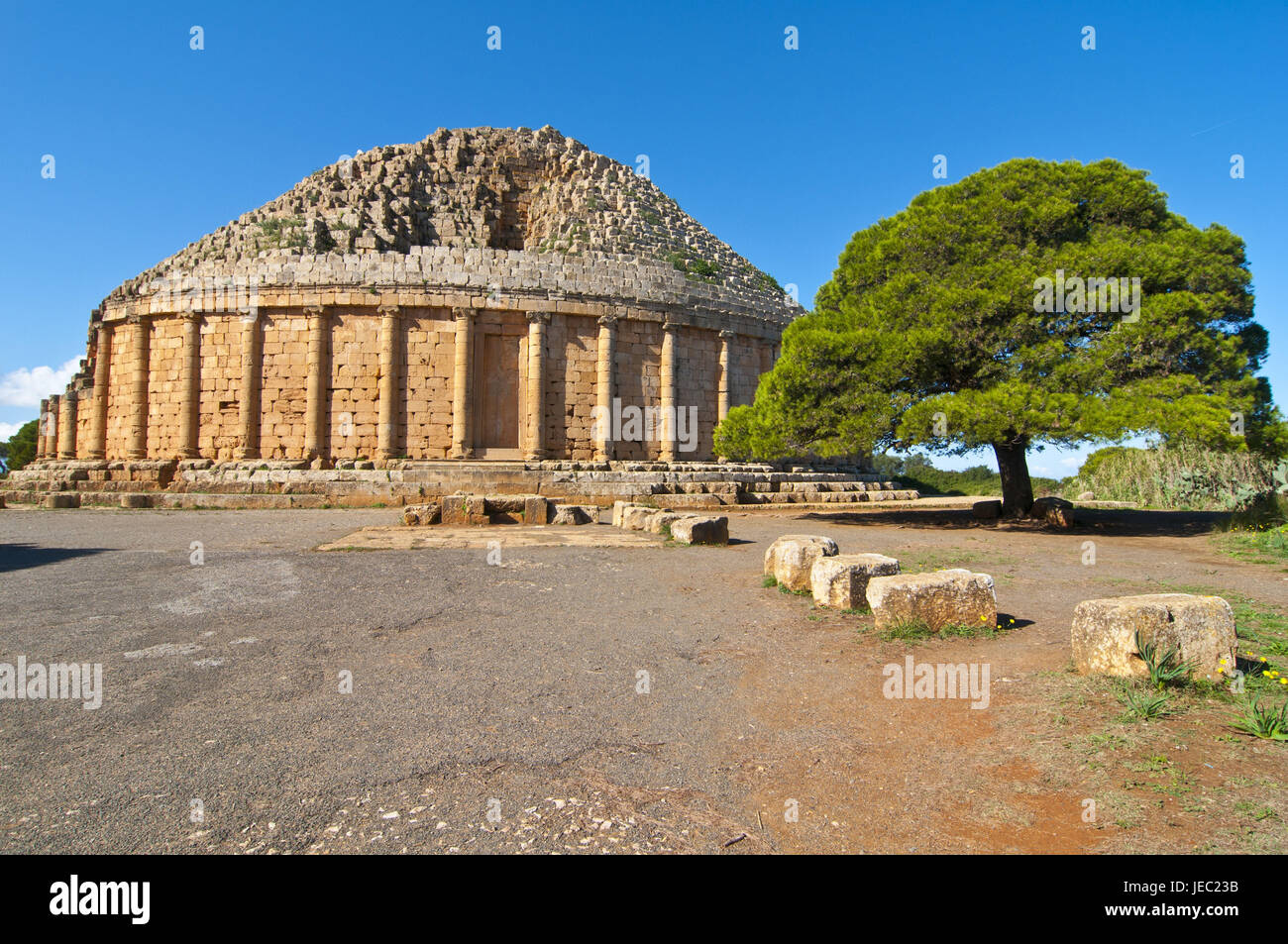 Christian pyramid of Tipasa, Algeria, Africa, Stock Photo