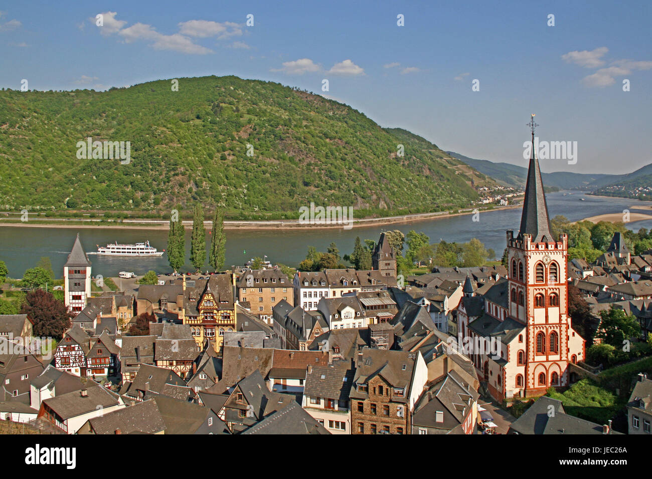 Germany, RhinelandPalatinate, Bacharach on the Rhine, local view