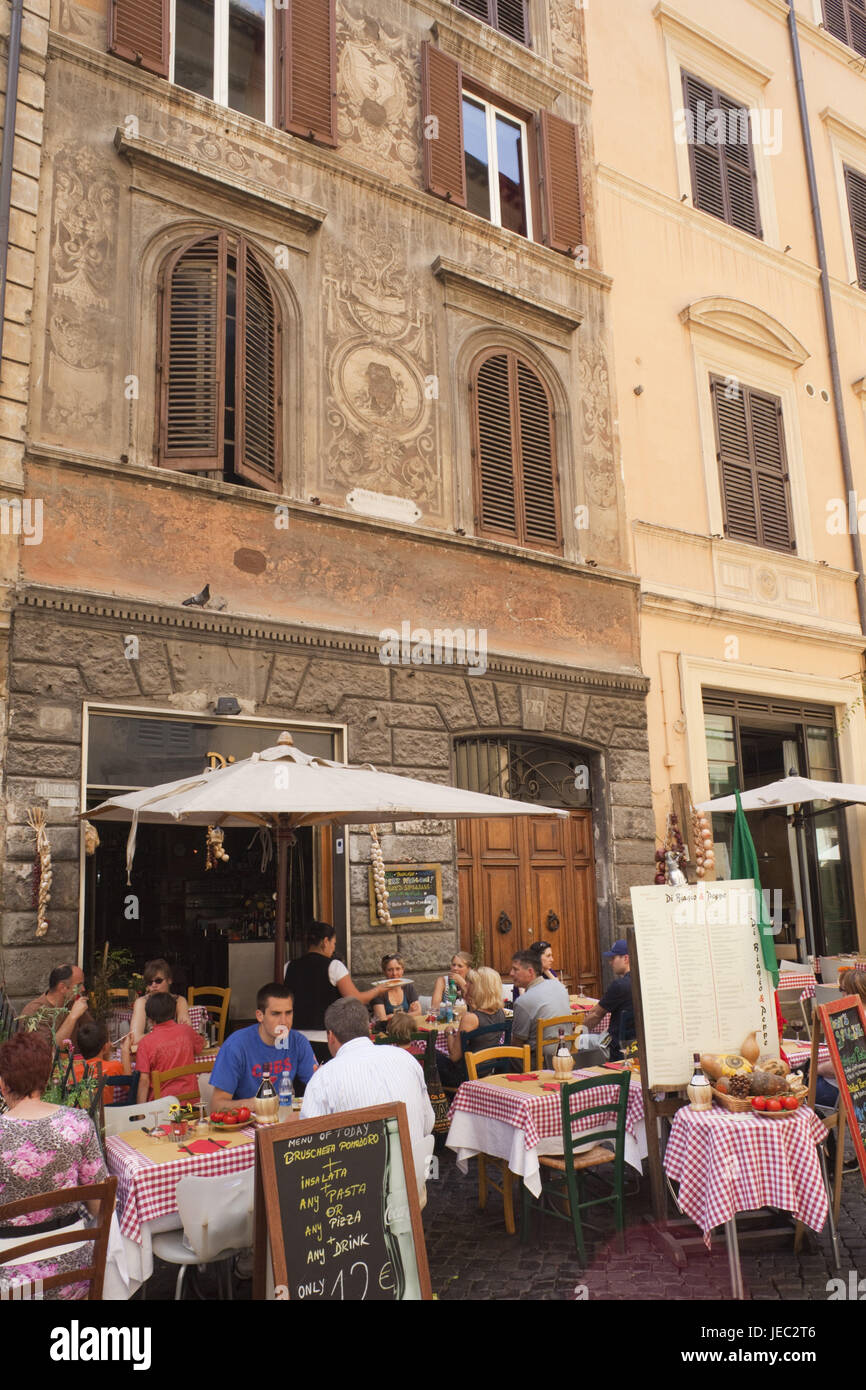Italy, Rome, Italian restaurant, Stock Photo