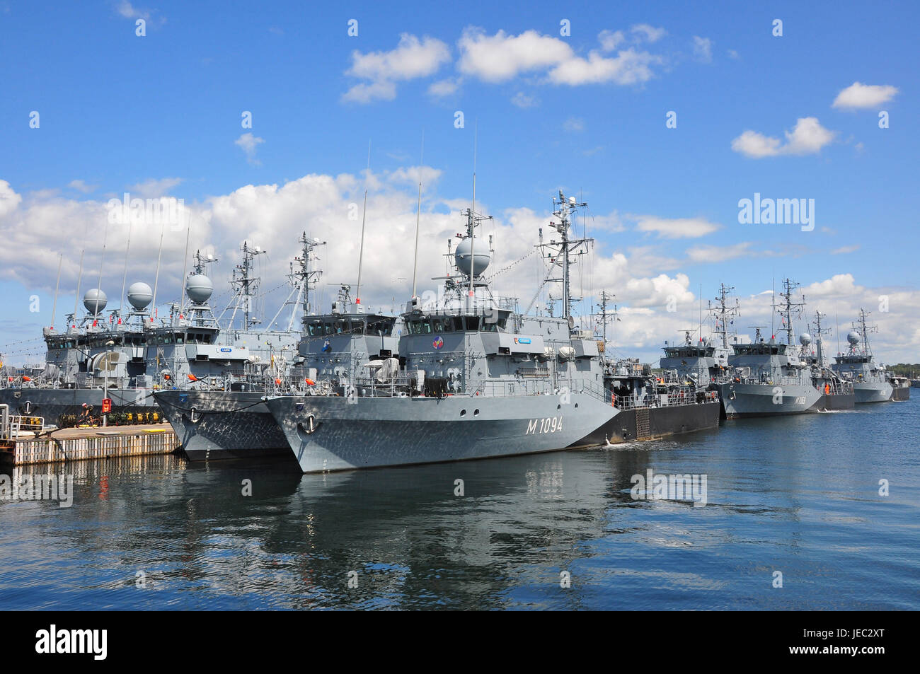 Germany, Schleswig - Holstein, Kiel, naval base, naval ships, Stock Photo