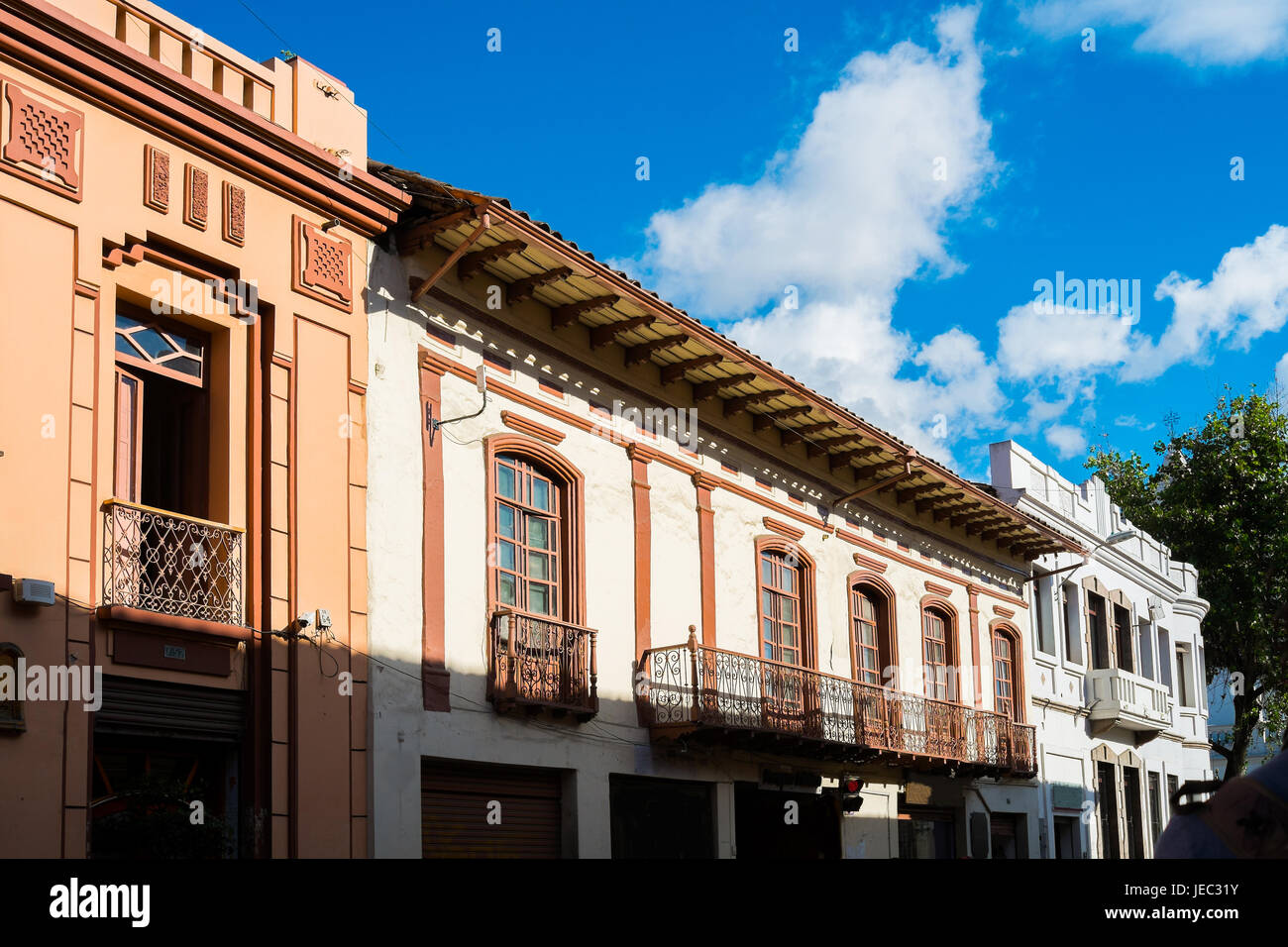 Houses in Cuenca downtown, Ecuador Stock Photo Alamy