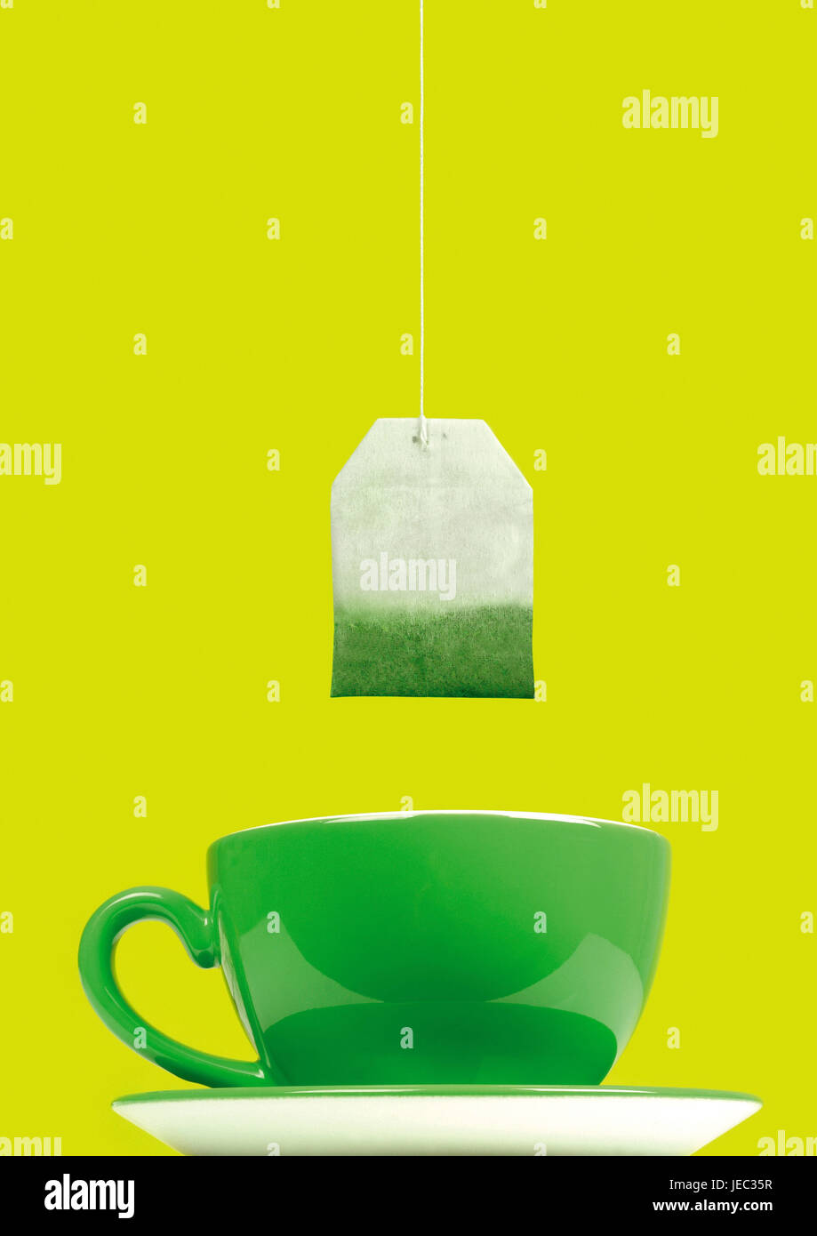 Tea bag, cup, Stock Photo