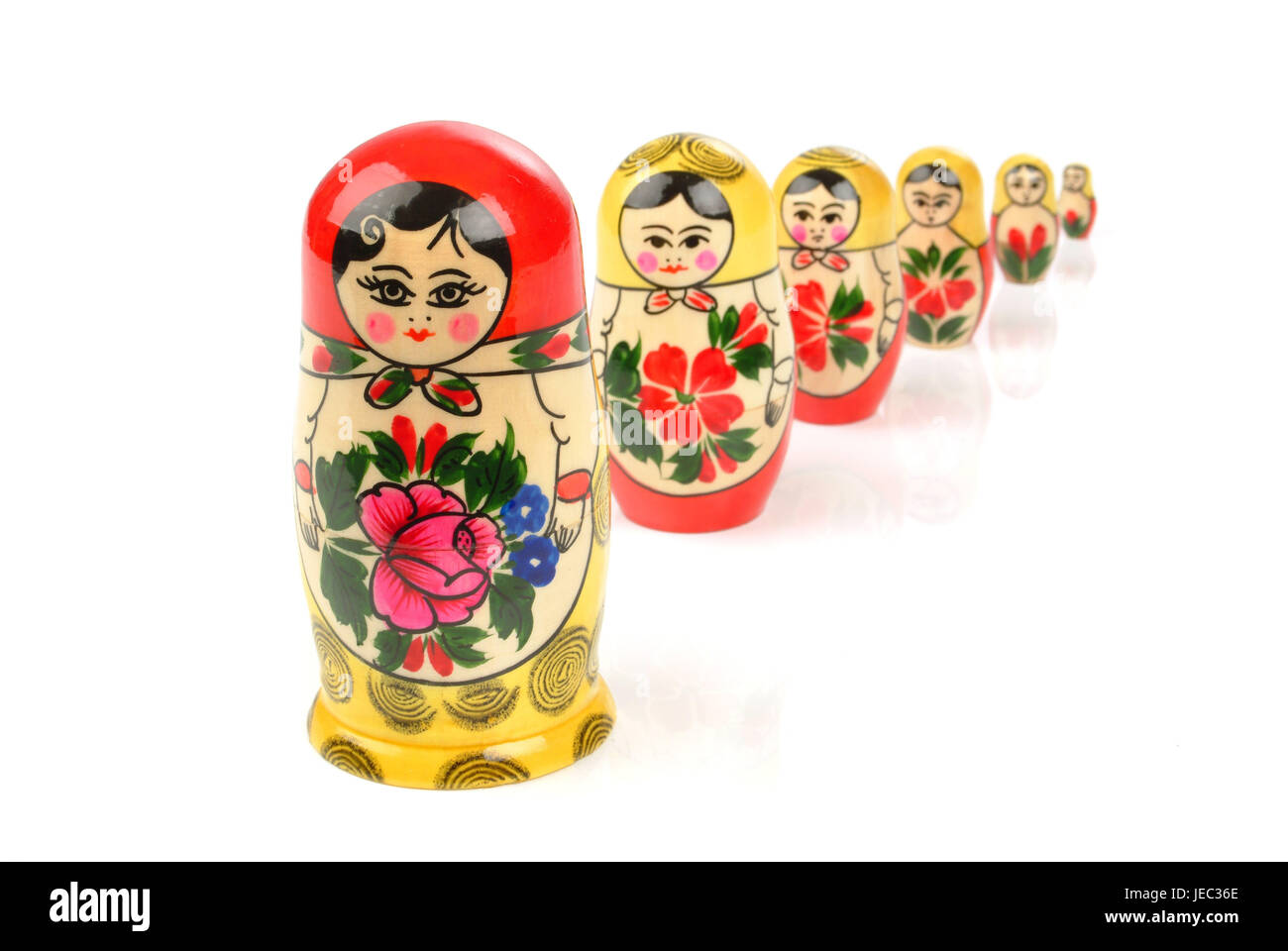 Russian Matroschka, Babuschka doll, Stock Photo