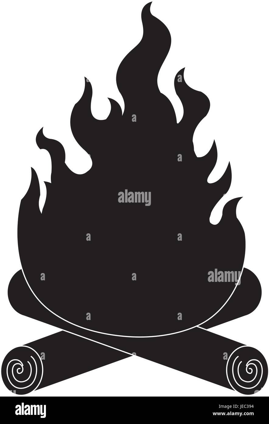 campfire flame isolated icon Stock Vector Image & Art - Alamy