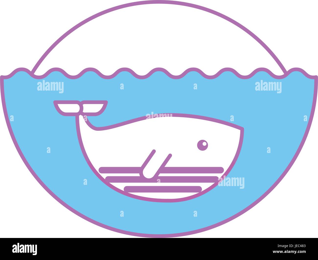 cute whale isolated icon Stock Vector Image & Art - Alamy