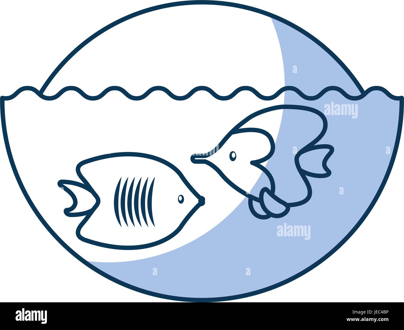 sea fish swiming icon Stock Vector Image & Art - Alamy