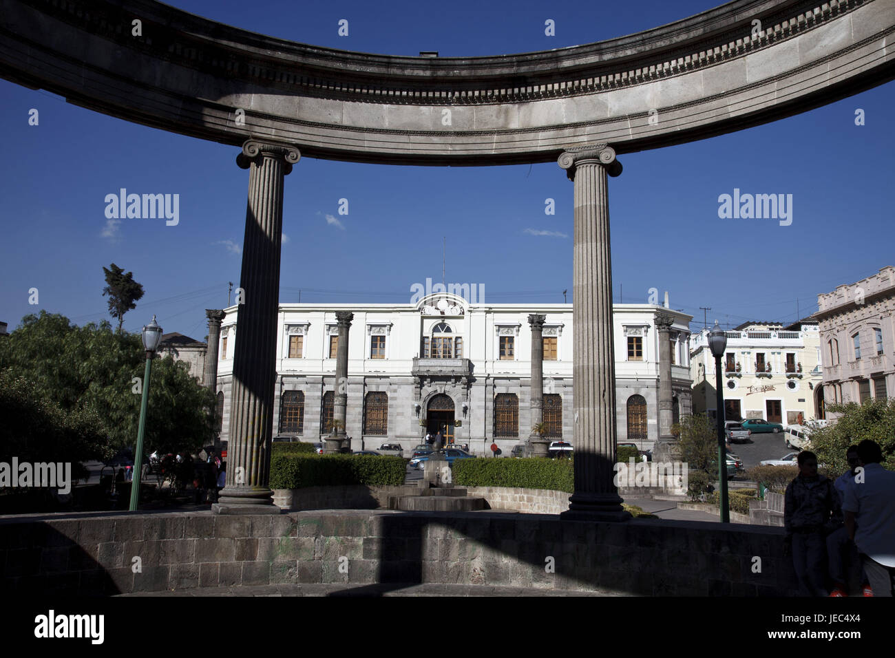 Guatemala, Quetzaltenango, Parque Centroamerica, city hall, Stock Photo