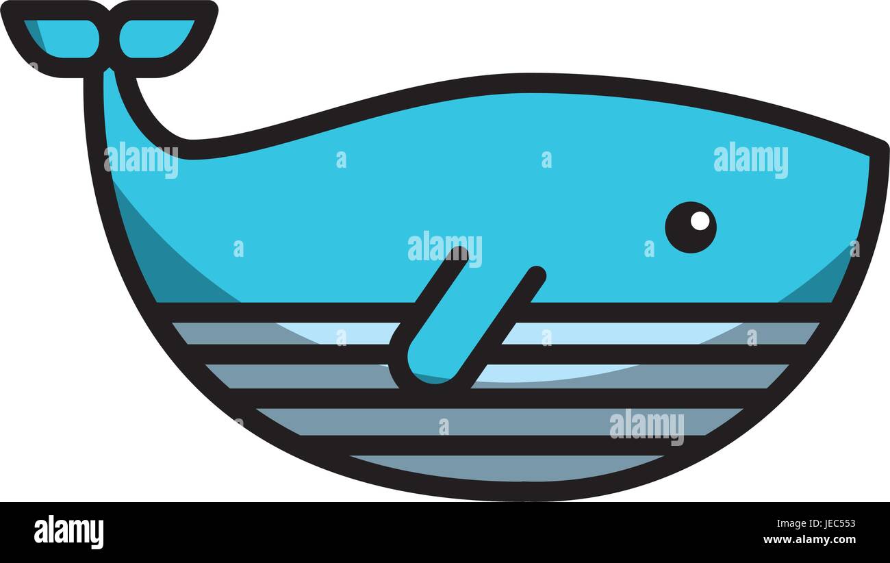 cute whale isolated icon Stock Vector Image & Art - Alamy