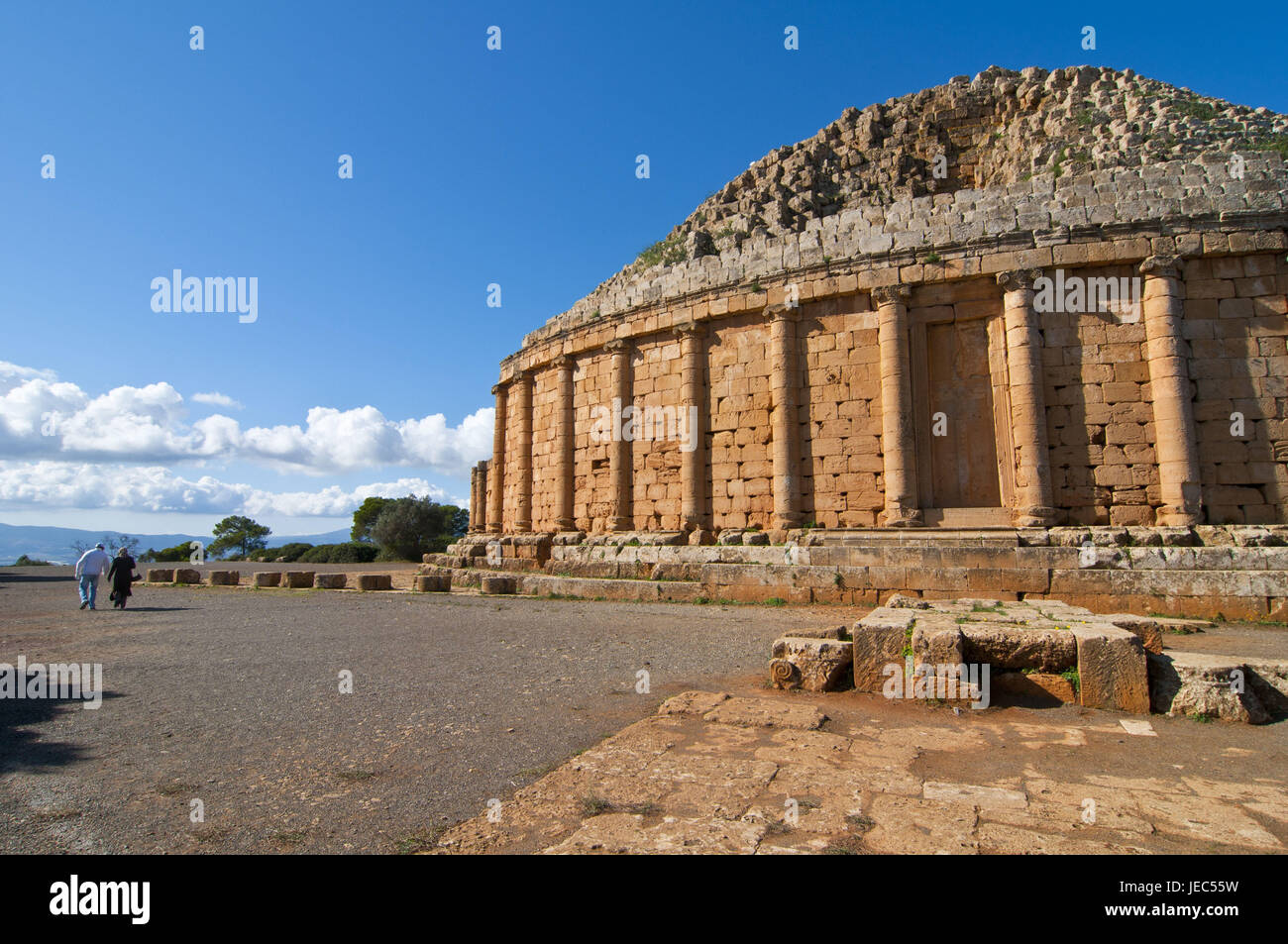 Christian pyramid of Tipasa, Algeria, Africa, Stock Photo