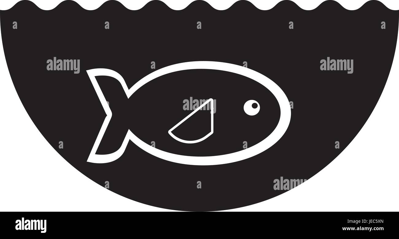 sea fish swiming icon Stock Vector Image & Art - Alamy