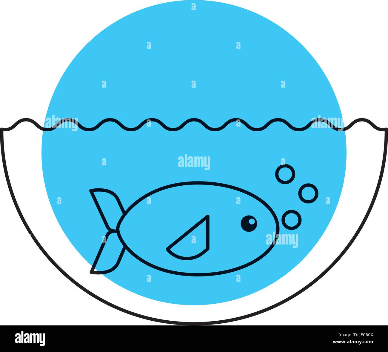sea fish swiming icon Stock Vector Image & Art - Alamy