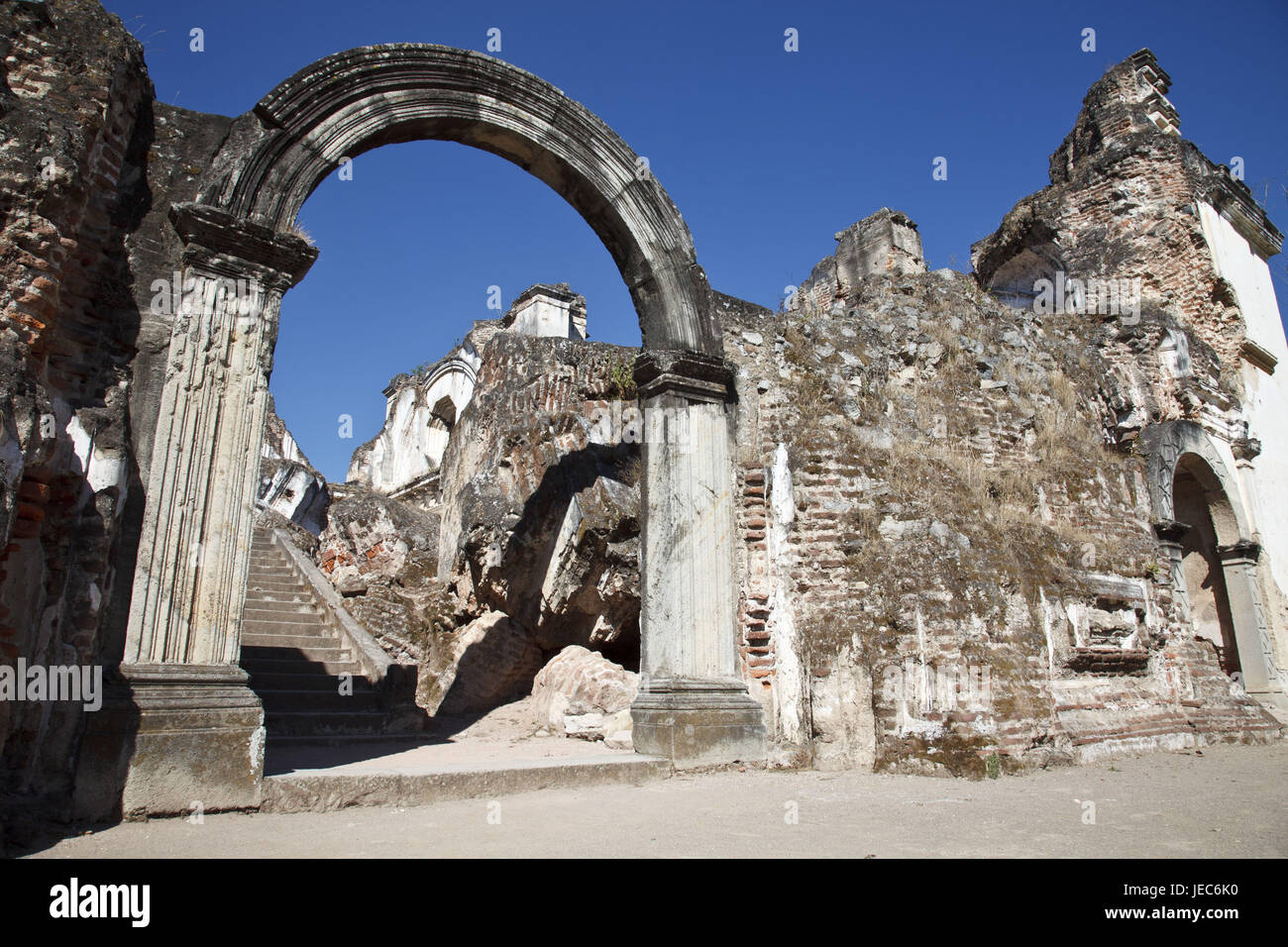 Guatemala, Antigua Guatemala, convention La Recoleccion, ruins, no