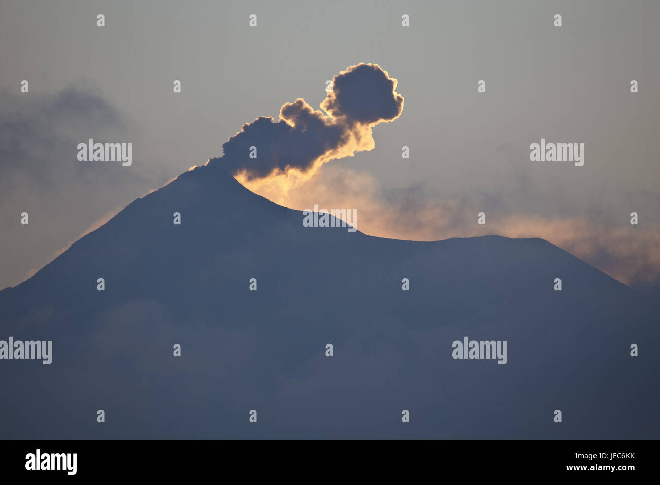 Guatemala, Antigua Guatemala, volcano Acatenango, Fuego, outbreak, Stock Photo
