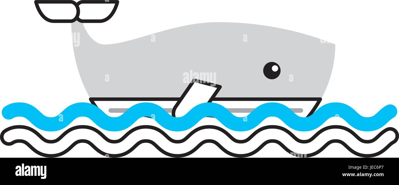 cute whale isolated icon Stock Vector Image & Art - Alamy