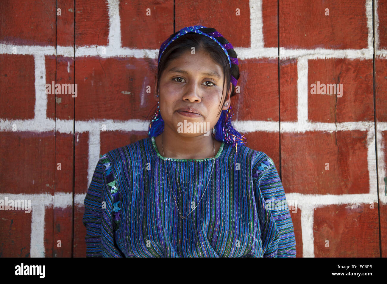 Guatemala, Atitlan lake, girl, Maya, no model release, Stock Photo
