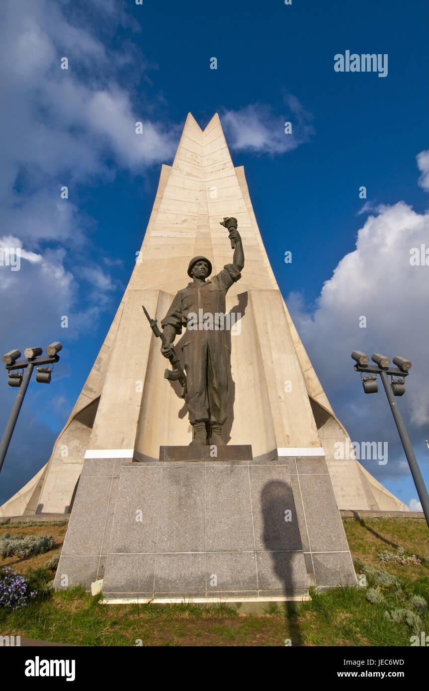 The martyr monument in Algiers, capital of Algeria, Africa, Stock Photo