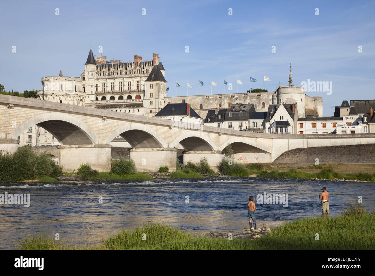 France, Loire valley, lock Amboise, Stock Photo