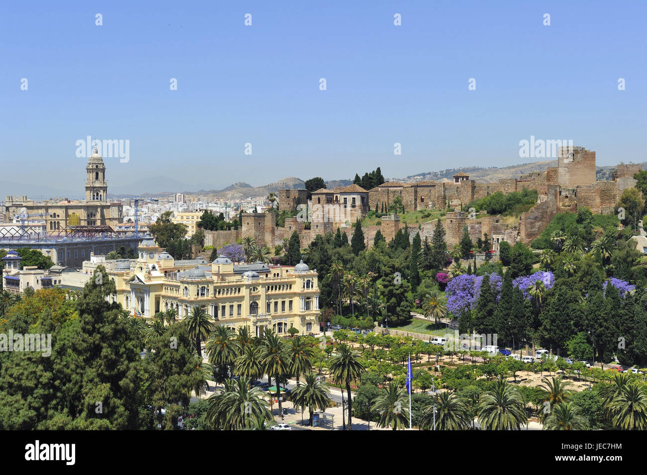 Alcazaba malaga spain gardens hi-res stock photography and images - Alamy