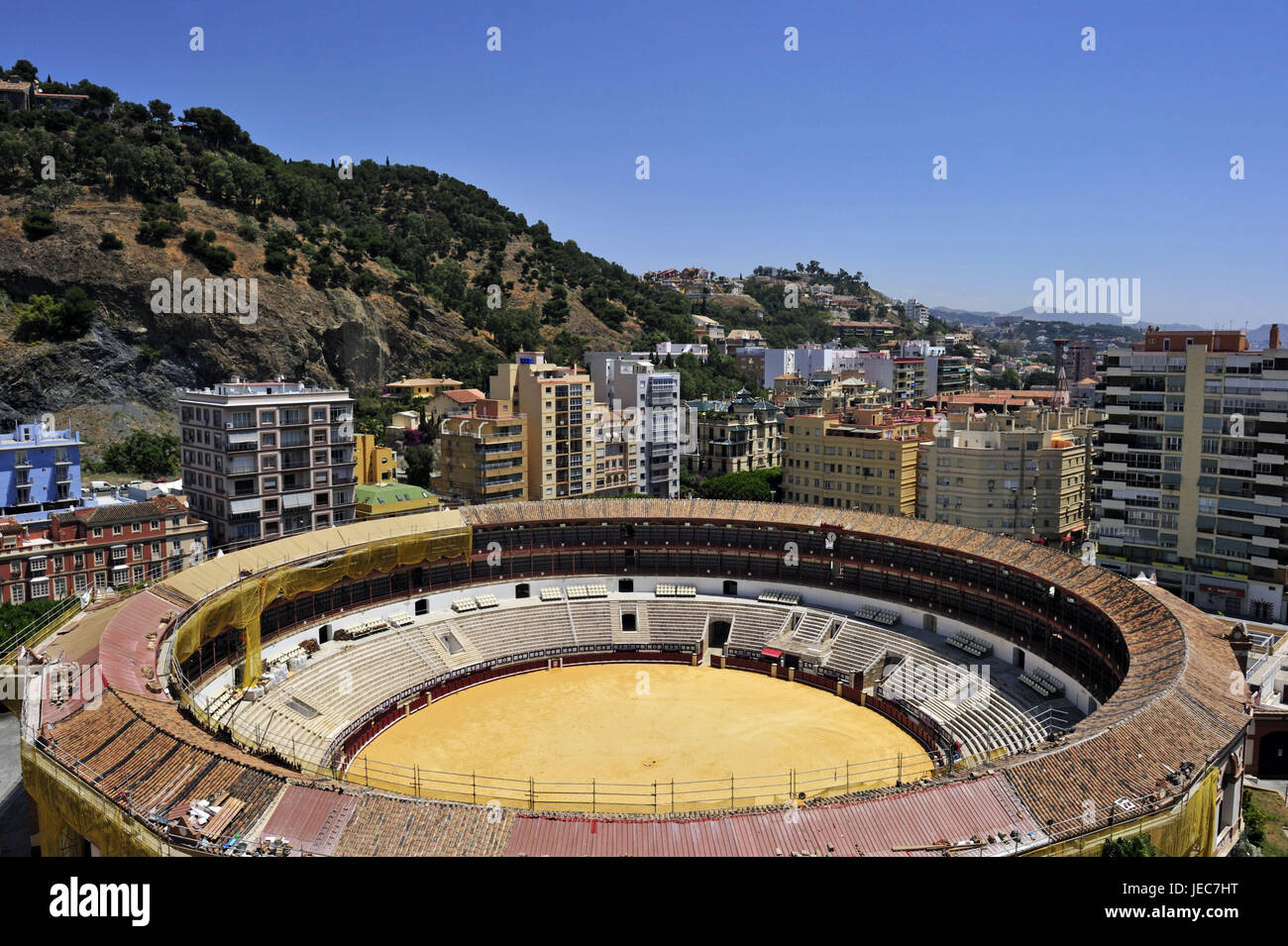 Spain, Malaga, view at the bullfight arena, Stock Photo