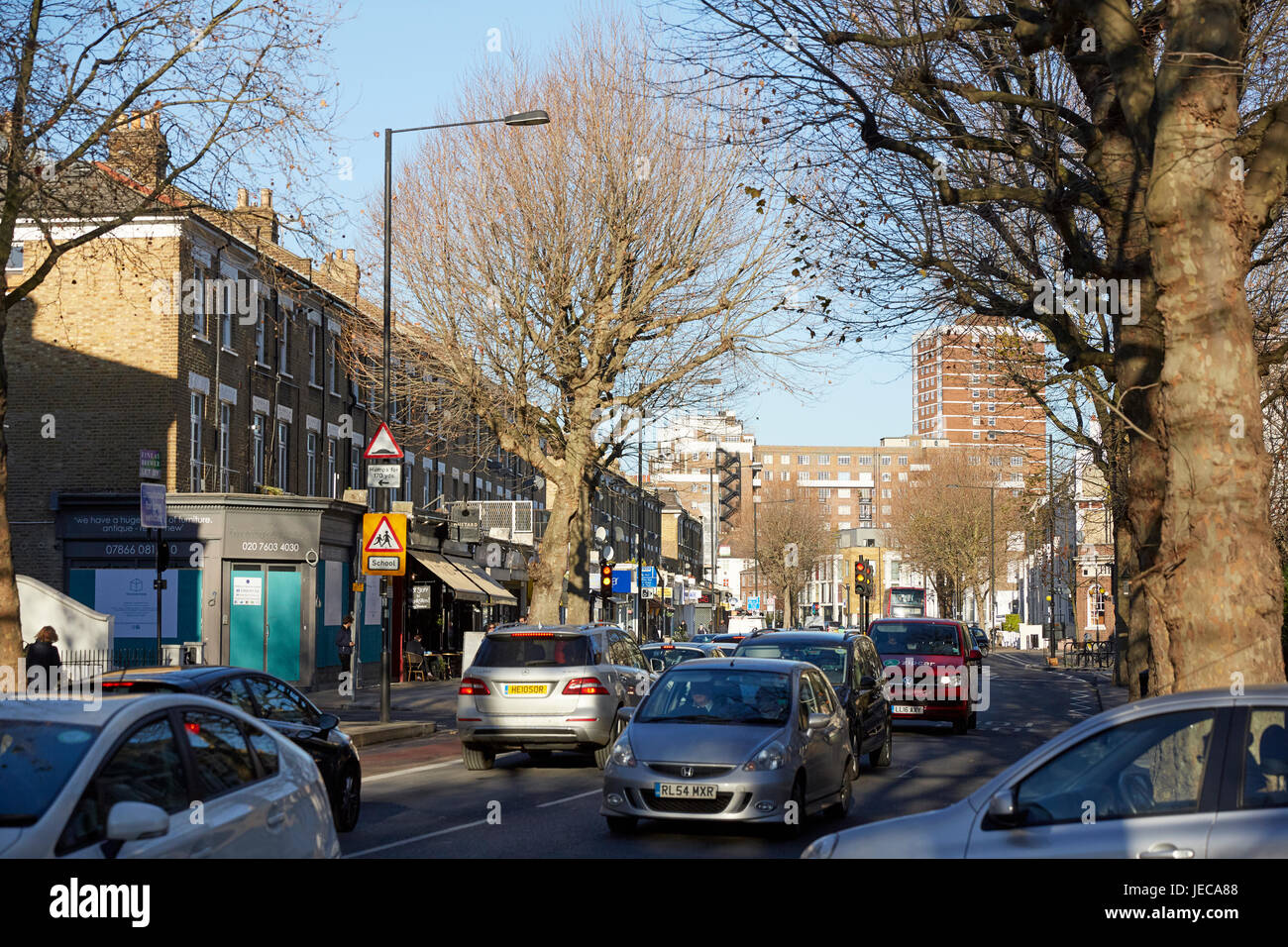 Shepherds Bush Road, London, UK Stock Photo Alamy