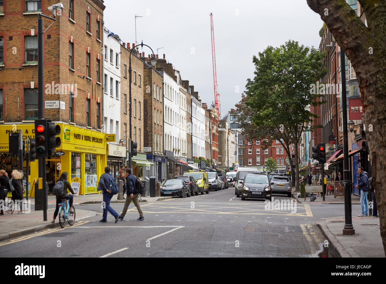 Charlotte Street, London, UK Stock Photo Alamy