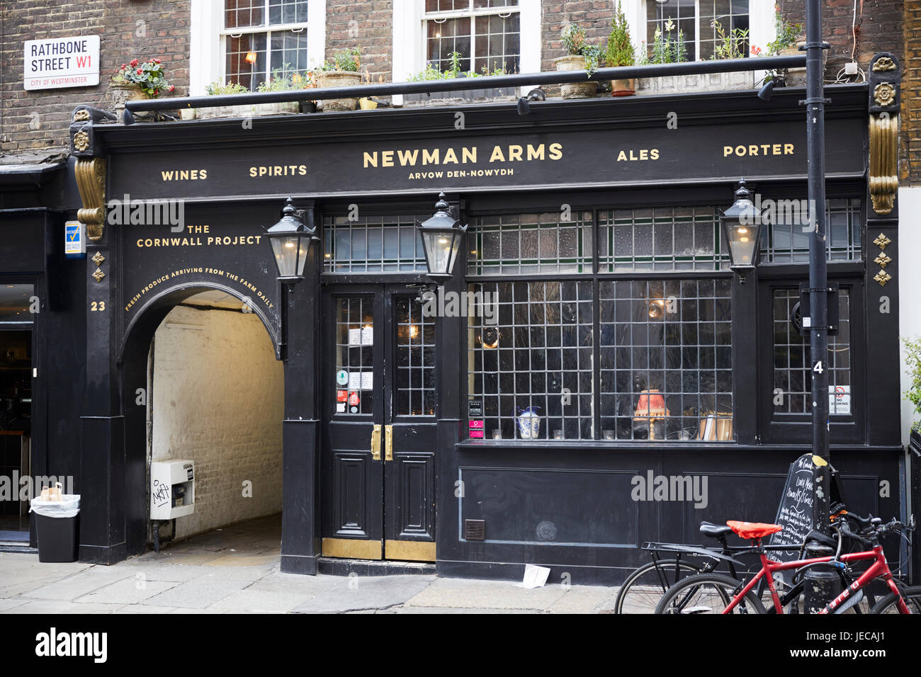 1 Rathbone Rathbone St, London, UK Stock Photo - Alamy