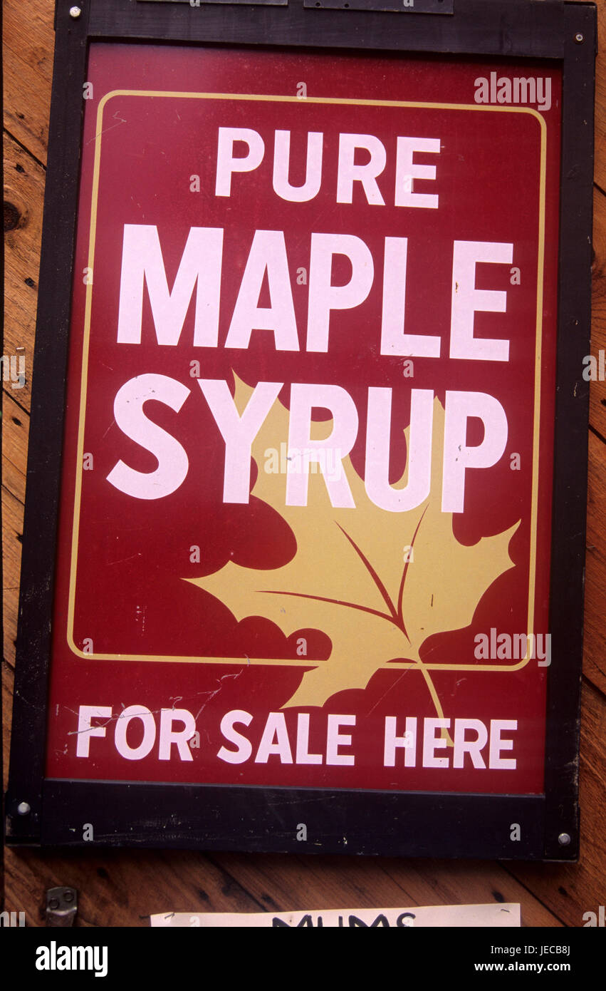 Maple syrup sign, Kensington, Connecticut Stock Photo Alamy
