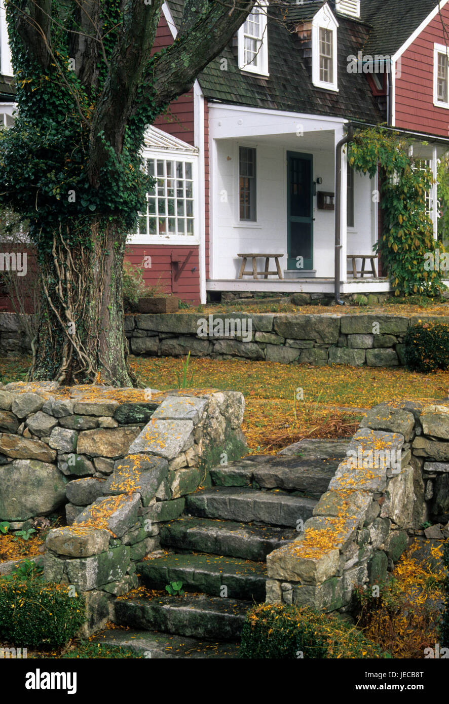 Burlingham House Visitor Center, Weir Farm National Historic Site, Connecticut Stock Photo
