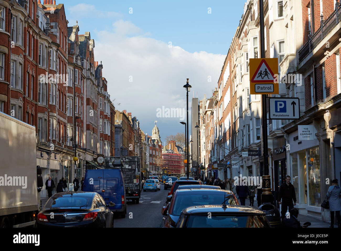Marylebone High Street, London, UK Stock Photo