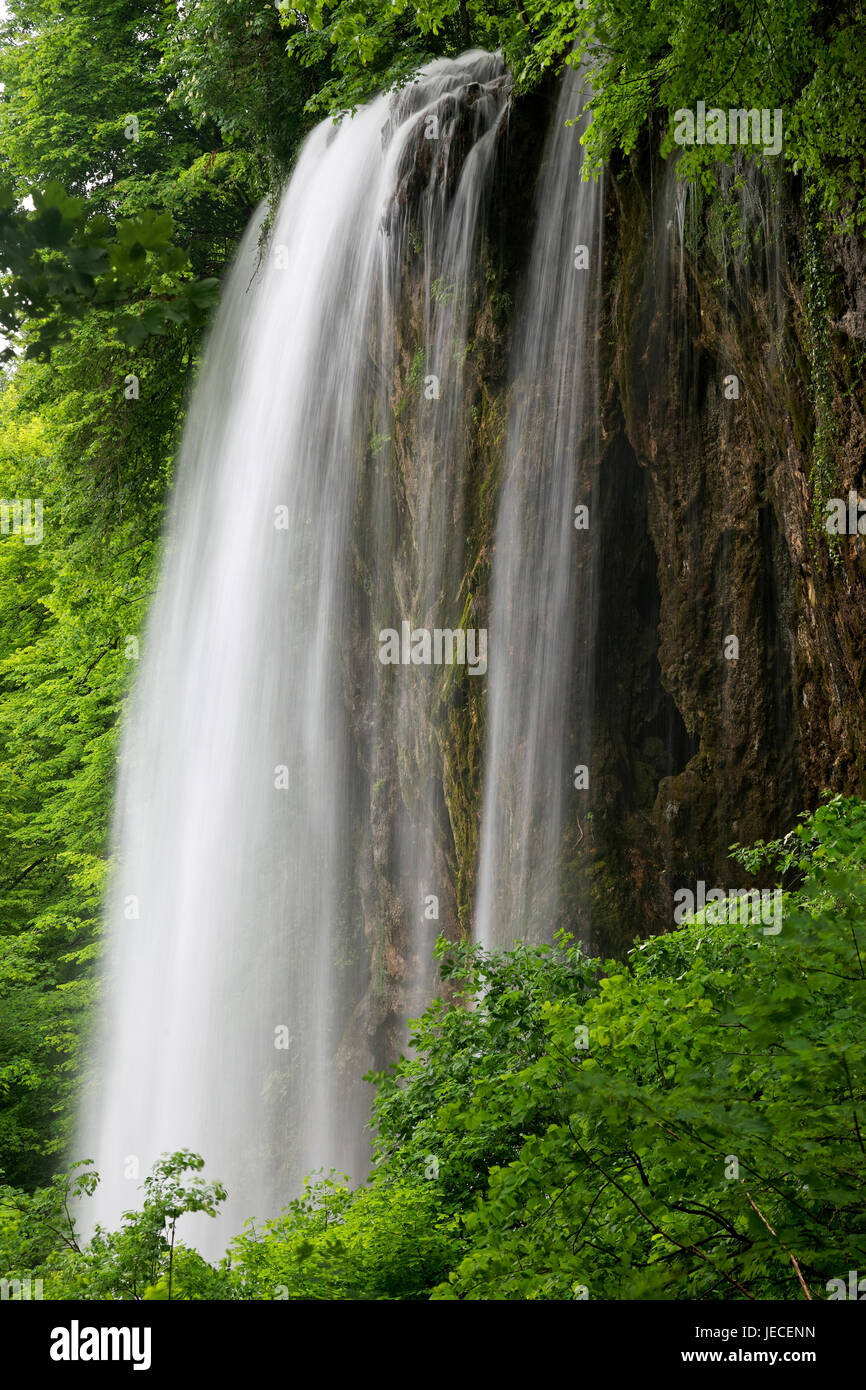 Waterfall in Jankovac, Papuk Nature Park, Croatia Stock Photo