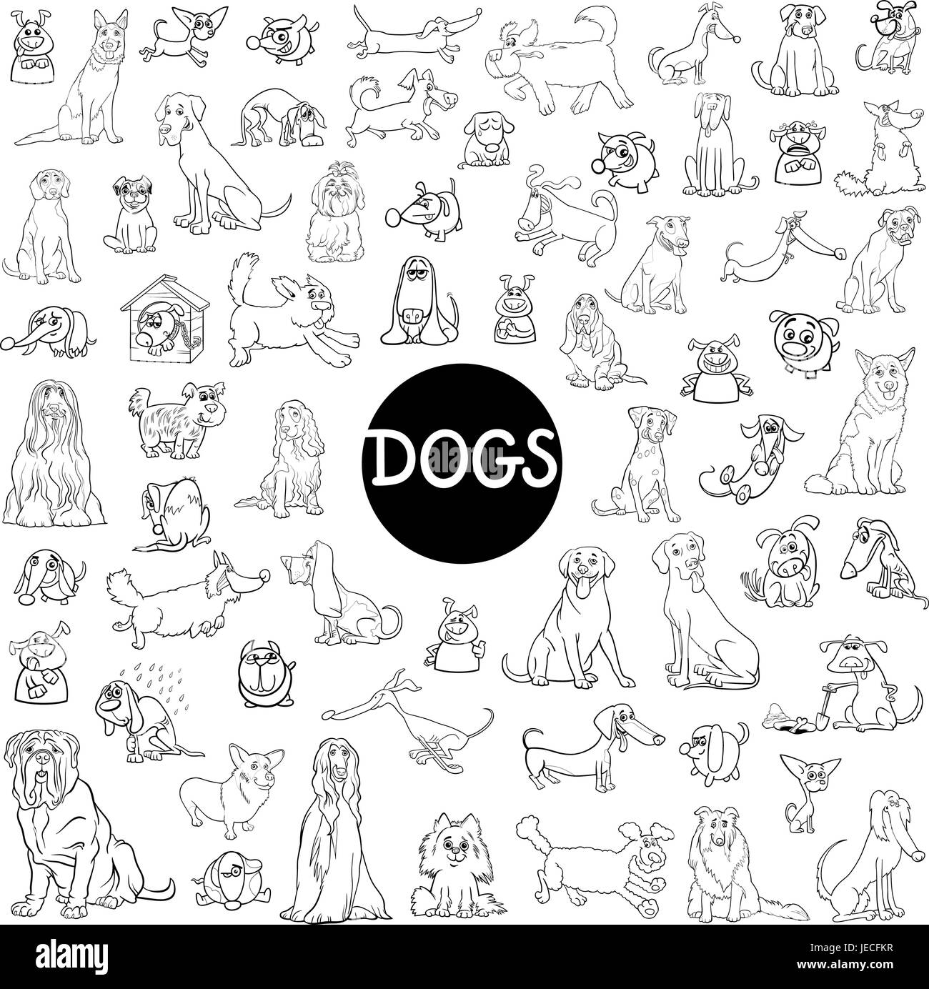 Big mongrel Stock Vector Images - Alamy
