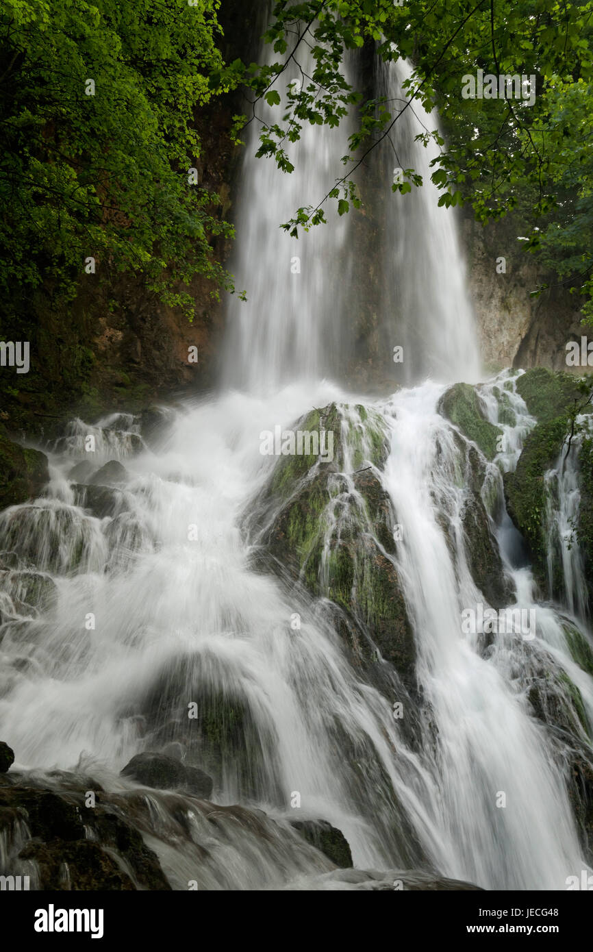 Waterfall in Jankovac, Papuk Nature Park, Croatia Stock Photo