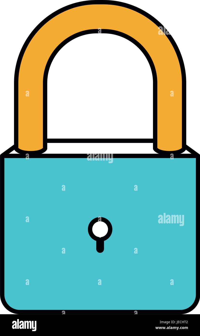 color sections silhouette of padlock icon Stock Vector Image & Art - Alamy