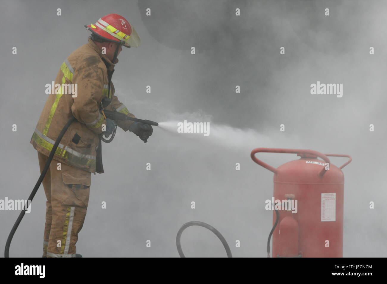 petroleum fuel fire, industrial fire fighting Stock Photo Alamy