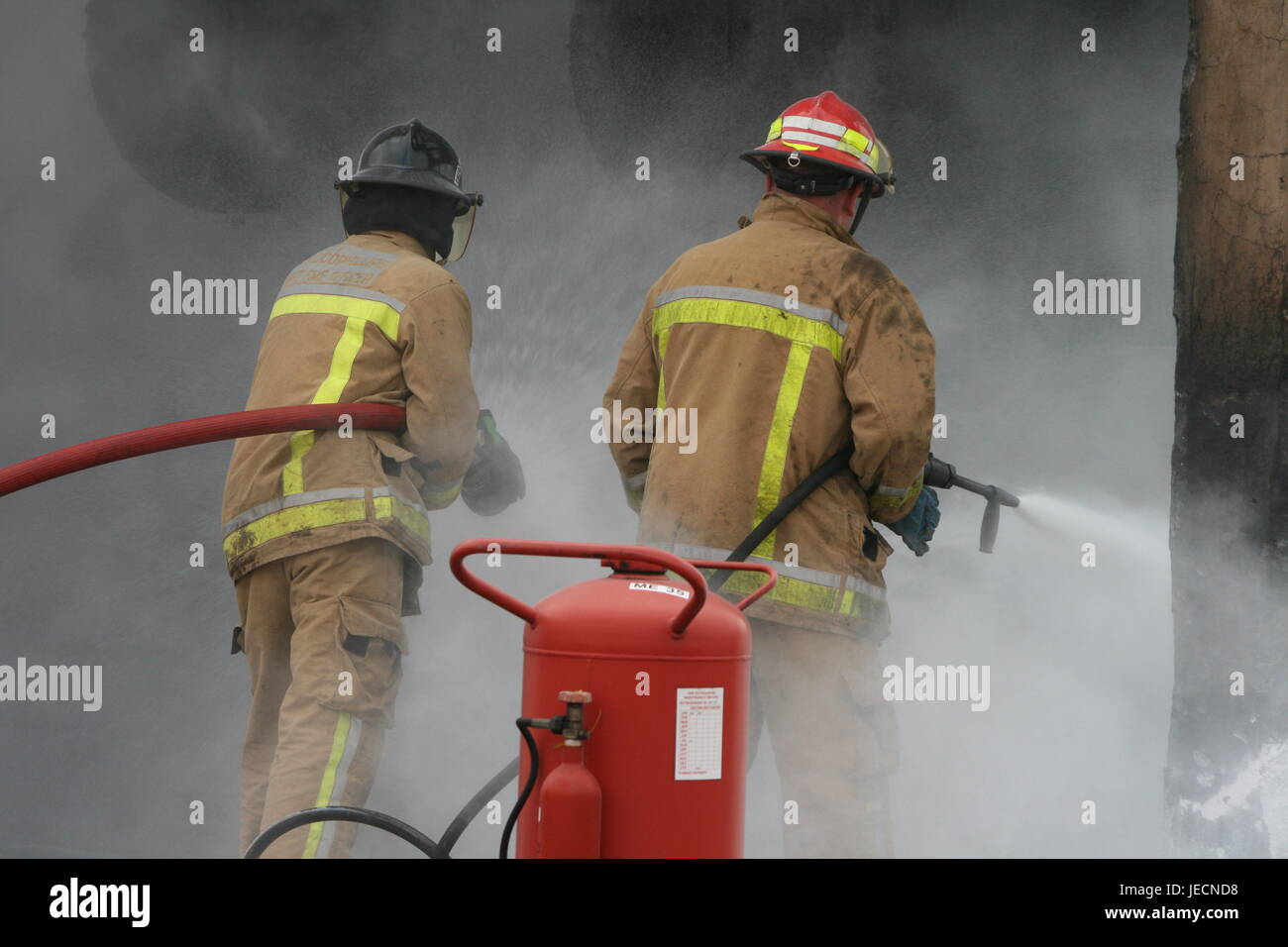 petroleum fuel fire, industrial fire fighting Stock Photo Alamy