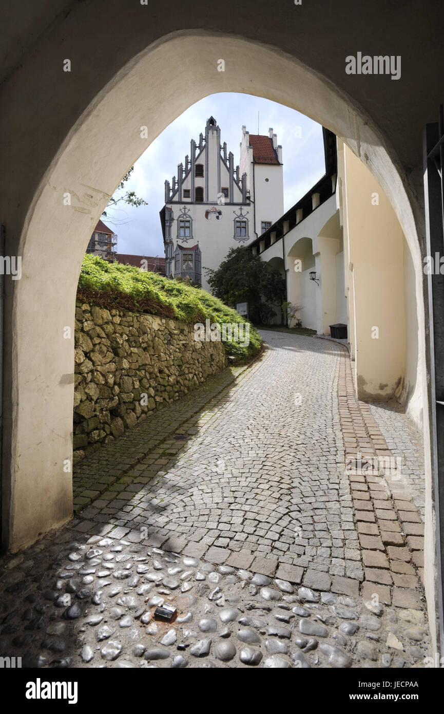 Germany, Bavaria, to feet, high castle, gate Stock Photo - Alamy