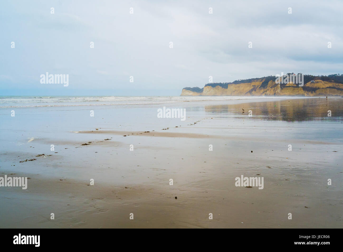 Beach Of The Village Of Canoa Ecuador Stock Photo Alamy